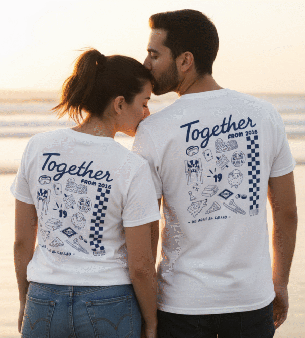 Camiseta Personalizada Pareja Camiseta Personalizada Pareja