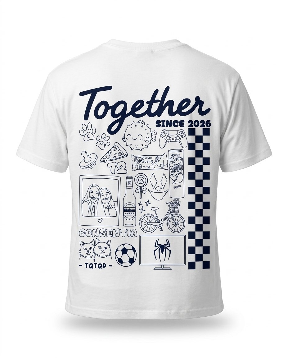 Camiseta personalizada para parejas · Nuestra historia - Imagen 6